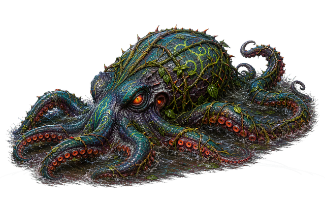 Vineback Kraken boss card