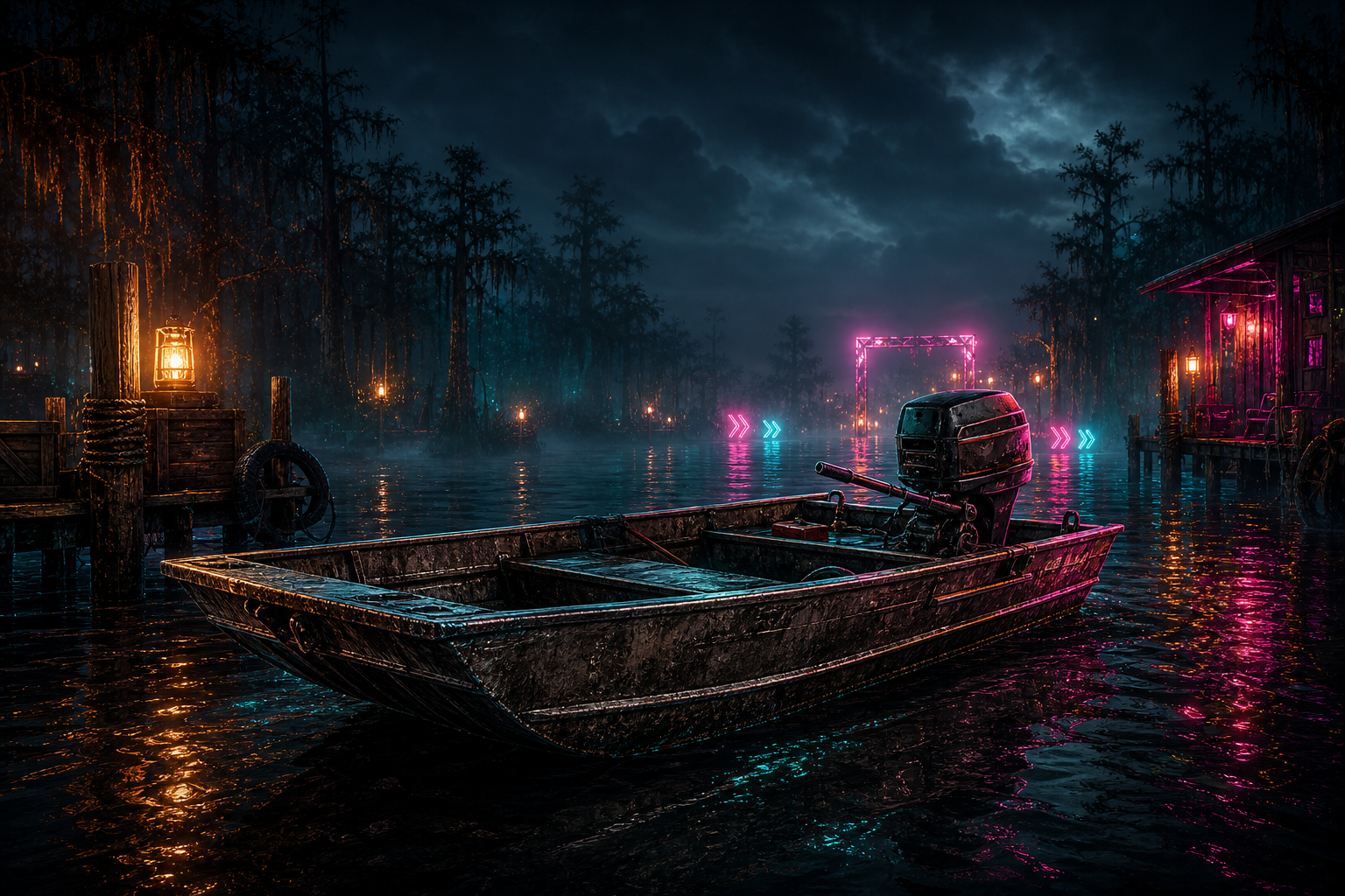 Backwater Outlaws flat bottom boat launch screen